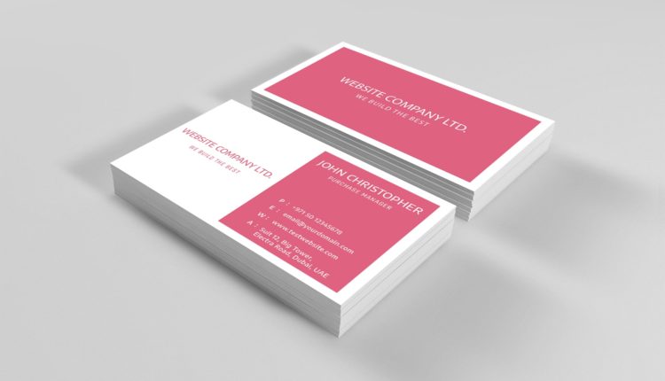 Sharjah business card design