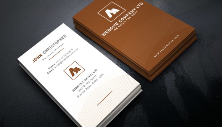 business card template