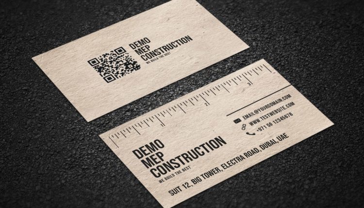 construction business card design