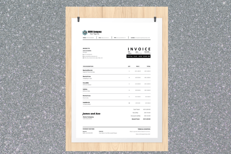invoice design template