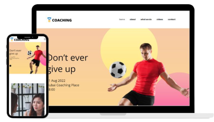 sports coaching website