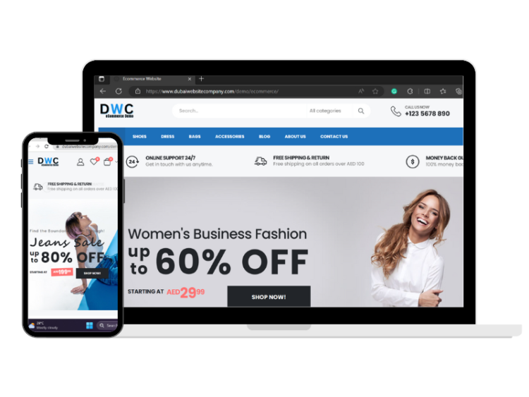 ecommerce website design price dubai