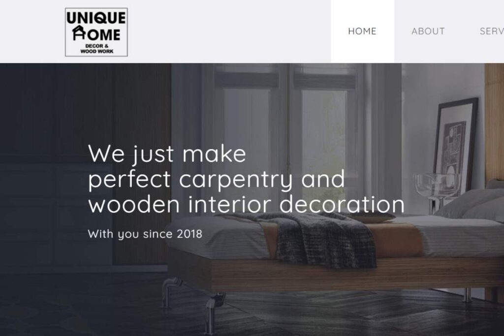 furniture company web design