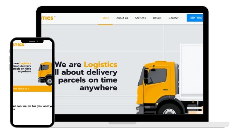 logistics company website design dubai