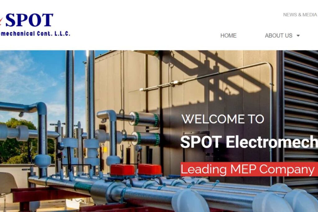 mep company website design