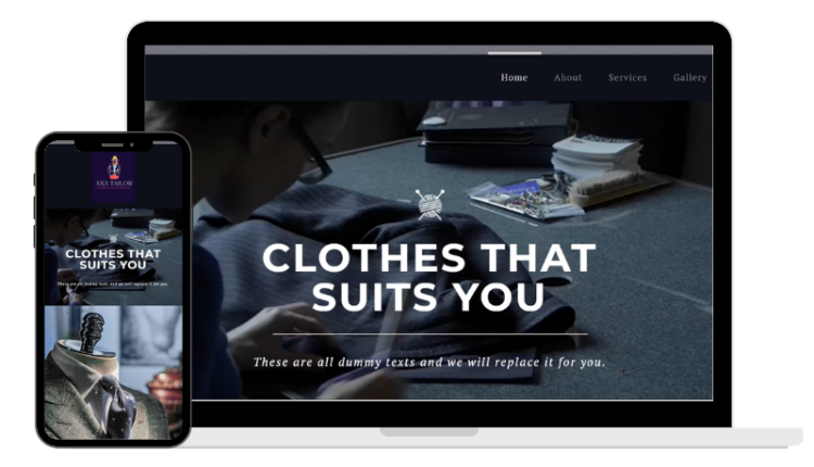 tailor website design dubai
