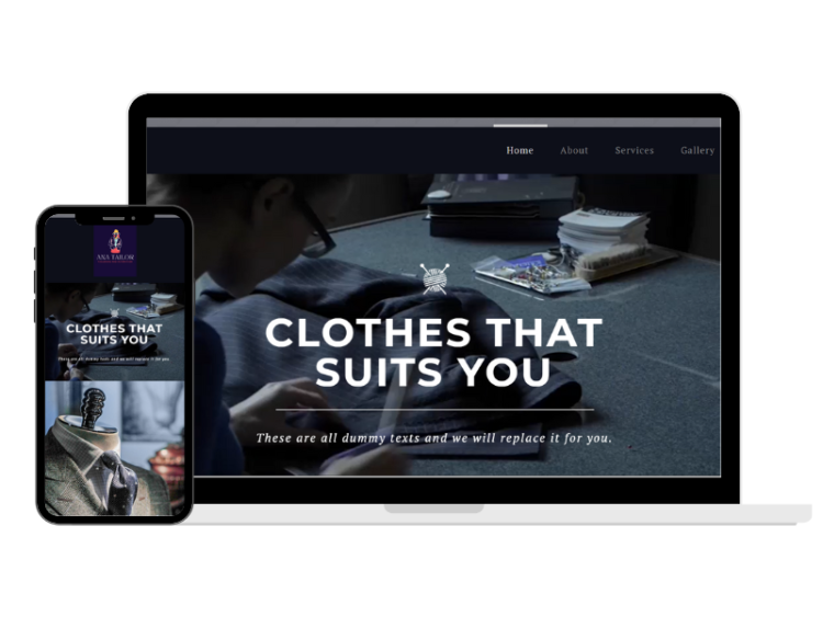 tailor website design dubai